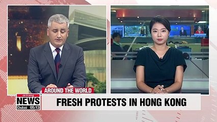 Protesters gather outside Hong Kong government offices to rally against extradition bill