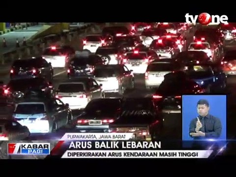 H+7 Idul Fitri, Tol Cikampek Mulai Padat Lancar