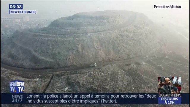 Cette horrible montagne de déchets à New Dehli est plus haute que l'Arc de Triomphe