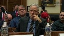 Jon Stewart chokes up, gives angry speech to Congress