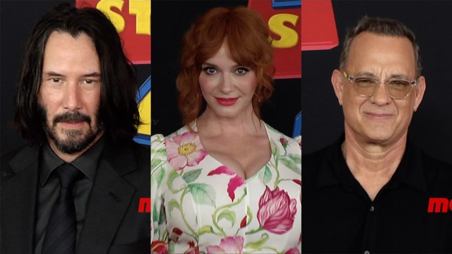 Toy Story 4 World Premiere Red Carpet Arrivals Keanu Reeves, Christina Hendricks, Tom Hanks