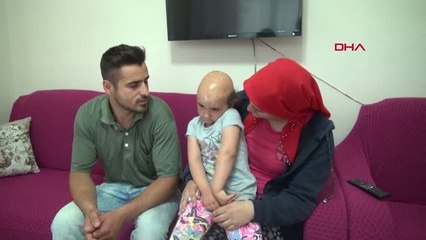 Samsun Yağ dökülünce saçlarını kaybeden küçük Zeynep'in hayali 'peruk'