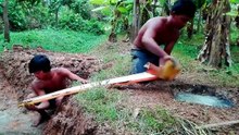Build Underground Swimming Pool And Planting Grass around