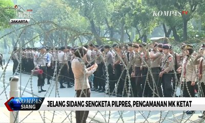 Jelang Sidang Sengketa Pilpres, Pengamanan MK Ketat