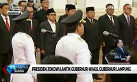 Presiden Jokowi Lantik Gubernur-Wakil Gubernur Lampung