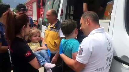 Bursa'da korkutan yangın... 2'si çocuk 3 kişi mahsur kaldıkları evden son anda kurtarıldı