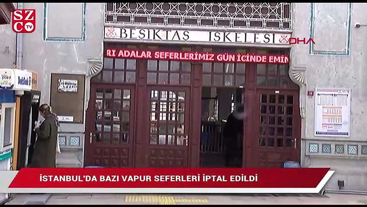Boğaz kapatıldı, vapur seferleri durdu