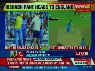 After Shikhar Dhawan's injury Rishabh Pant will be joining team India in England