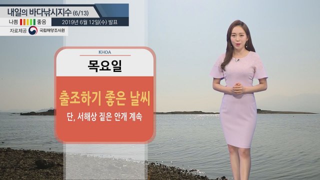 [내일의 바다낚시지수]6월13일 서해상 짙은 해무 영향 조황 주춤 할 듯 출조시 안전주의 / YTN