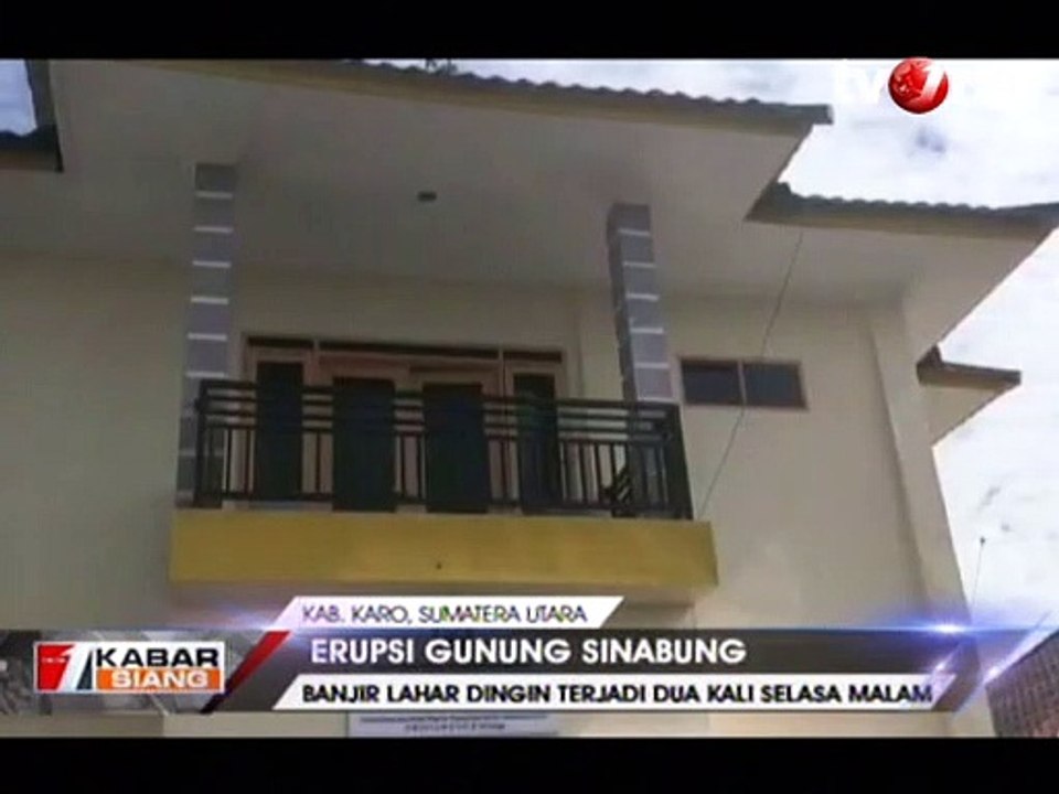 Semalam, 2 Kali Banjir Lahar Dingin dari Lereng Sinabung