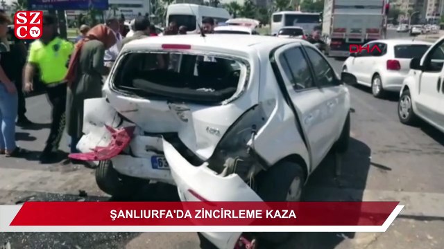 Şanlıurfa’da zincirleme kazada 5 araç birbirine girdi