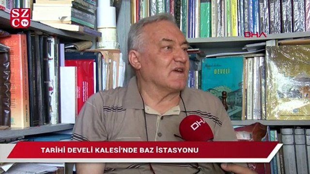 Tarihi Develi Kalesi’nde baz istasyonu
