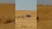 YPG/PKK'lı teröristler sivillere ait arazileri ateşe verirken görüntülendi - TEL