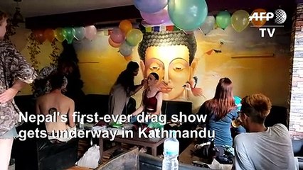 Nepal holds first-ever drag show