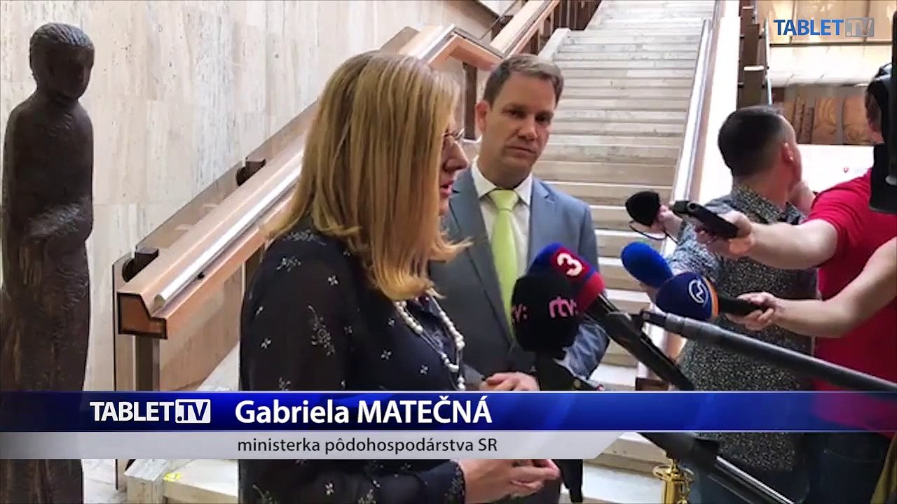 ZÁZNAM: Brífing ministerky pôdohospodárstva Gabriely Matečnej