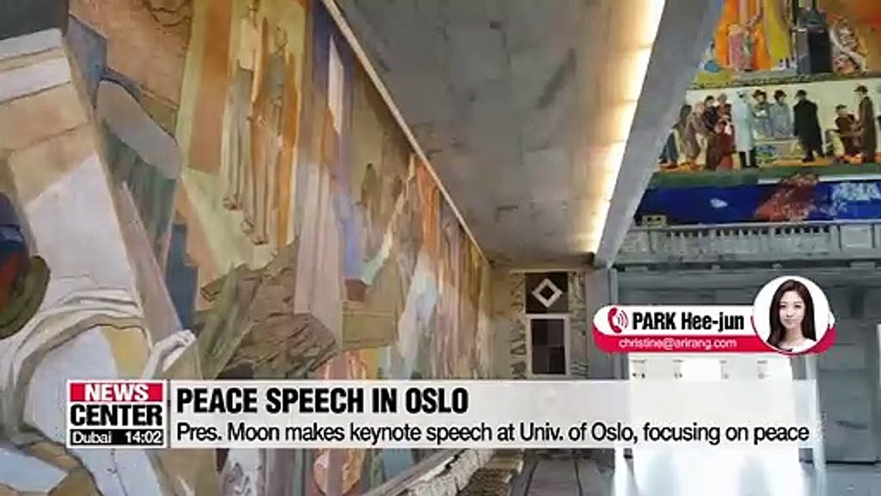 President Moon delivers peace speech at Oslo Forum, on one-day anniversary of Kim-Trump summit