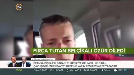 Belçikalı özür diledi
