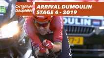 Arrival Dumoulin - Étape 4 / Stage 4 - Critérium du Dauphiné 2019