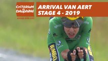 Arrival Van Aert - Étape 4 / Stage 4 - Critérium du Dauphiné 2019