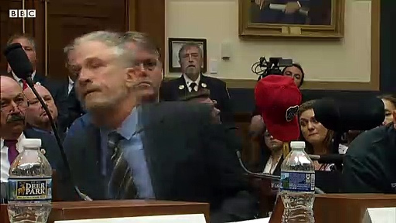 Tearful Jon Stewart rebukes Congress over 9-11 fund - BBC News