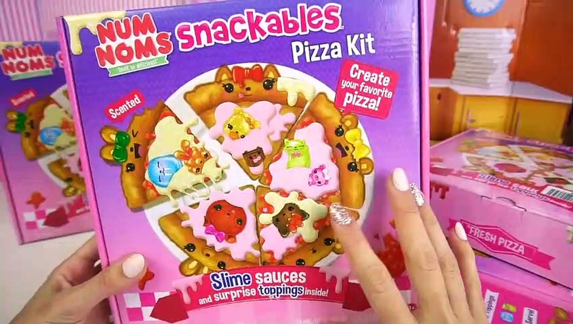 Contento Ese revisión Juguete para Hacer SLIME de Pizza - Num Noms Snackables Pizza Kit - Vidéo  Dailymotion