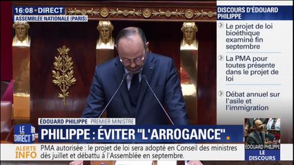 Download Video: Édouard Philippe conclut son discours en engageant la responsabilité de son gouvernement devant l'Assemblée nationale