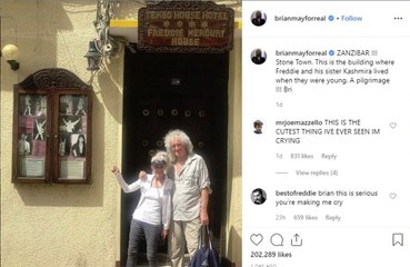 Brian May makes 'pilgrimage' to Freddie Mercury's childhood home