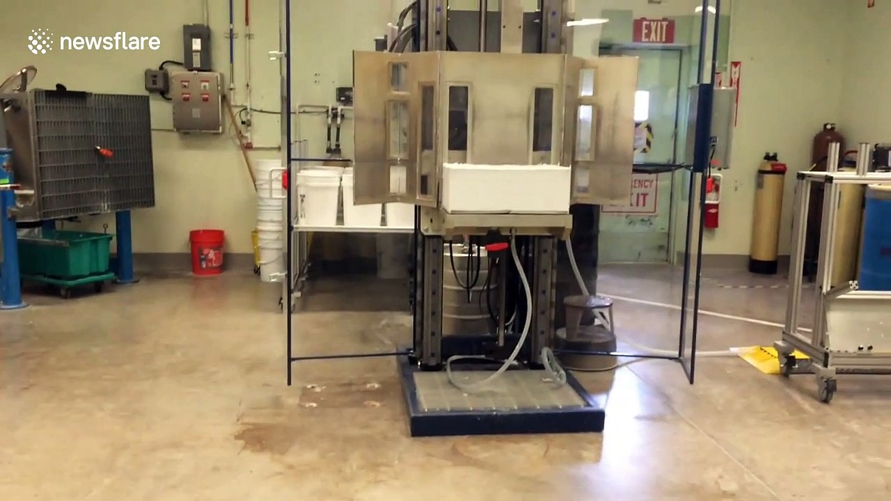 Watch as scientists explain how NASA make fireproof tiles for their spacecraft