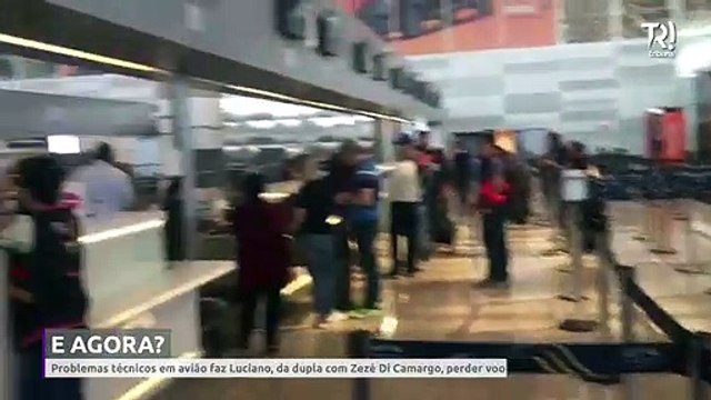 Problemas no avisão faz Luciano, da dupla com Zezé Di Camargo, perder voo