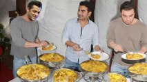 Salman Khan and His Brothers Eating Biryani at EID Party 2019 - Favorite Food of Them