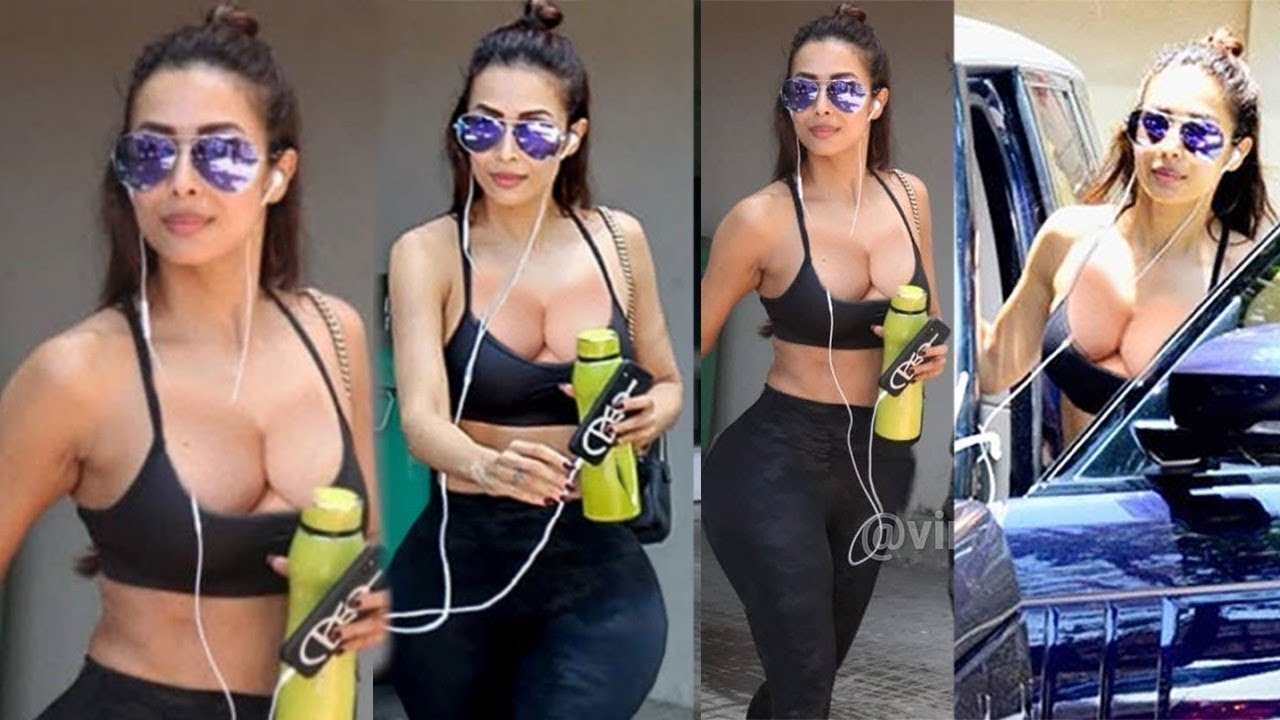 Malaika Arora Prove Her Fitness in Black Gym Dress - Spotted at Outside Bandra
