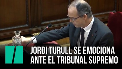 Jordi Turull se emociona ante el Tribunal Supremo