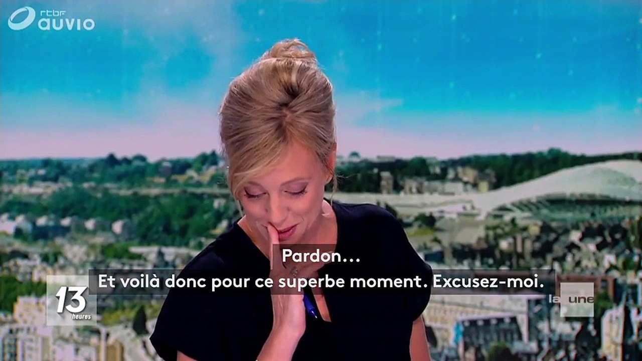 Une présentatrice belge en larmes après la diffusion des retrouvailles des amoureux de 1944