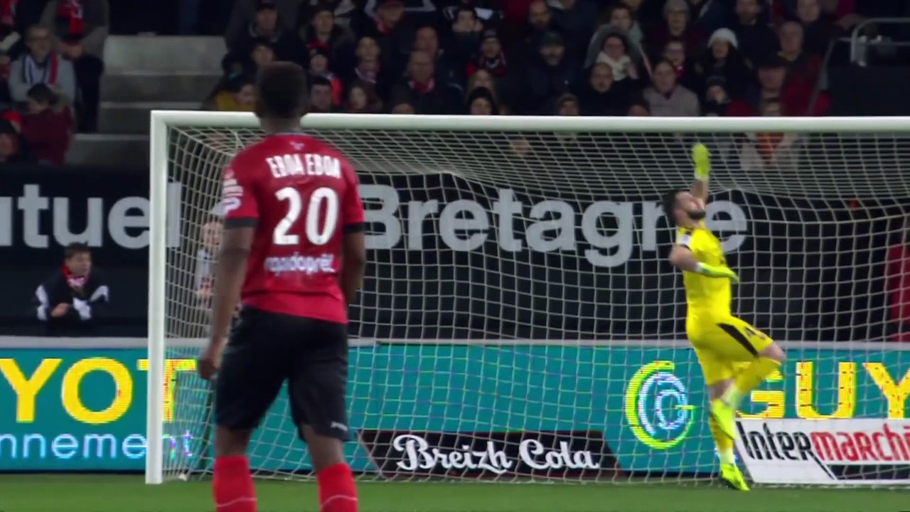 J18 EA Guingamp - Stade Rennais FC ( 2-1 ) - Résumé - (EAG - SRFC)   2018-19
