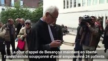 Le Dr Péchier maintenu en liberté: réactions à Besançon
