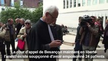 Le Dr Péchier maintenu en liberté: réactions à Besançon