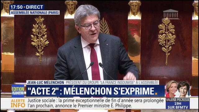 Jean-Luc Mélenchon s'adresse à Edouard Philippe: Toute votre politique est un passage en force contre le pays