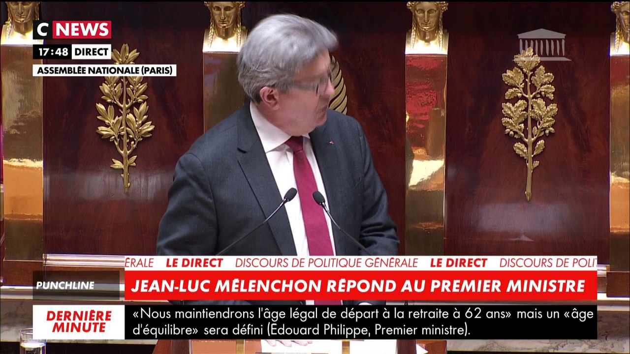 Jean-Luc Mélenchon répond à Edouard Philippe : «Ce n’est pas votre personne qui est visée, c’est la pratique libérale autoritaire de votre gouvernement»
