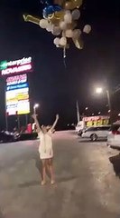 Blackout pendant un lâcher de ballons