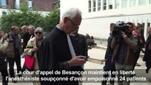 Le Dr Péchier maintenu en liberté: réactions à Besançon