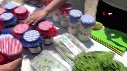 Öğrencilerin ürettiği ürünlerin geliri heyelan bölgesine gidecek