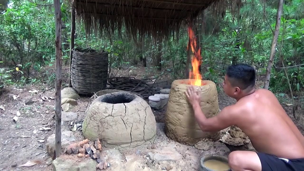 Primitive Life:Furnace-Blowing system!