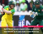 Fast Match Report - Warner leads Australia past Pakistan