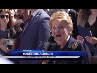 Perurohet busti i Albright ne Prishtine