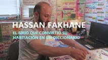 Este refugiado convirtió su habitación en un diccionario para aprender holandés
