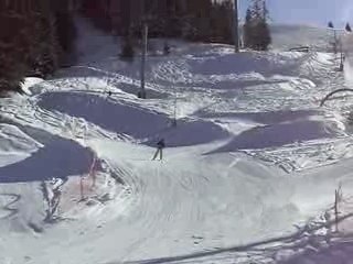 Entrainement de Slalom à Meribel 3 (Sans chute cette fois)