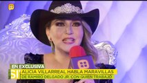 Alicia Villareal habla de su hija que le gusta el espectáculo.