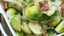 How to Make Sauteed Brussels Sprouts with Bacon & Onions