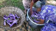 L'aubergine Doigts  Aubergine (Brinjal) faire Frire Recette de grand-mère et de la Famille | la Vie du Village