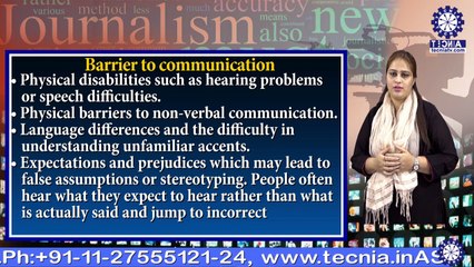 Ms. Shopita Khurana || Communication Barrie || TIAS || TECNIA TV